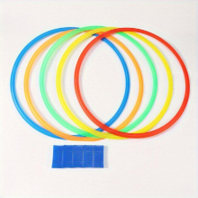 5pcs Hopscotch Circular Set Outdoor Indoor Obstacle Course Playground Balance Agility Training Equipment Fun Play As Halloween Christmas Gift