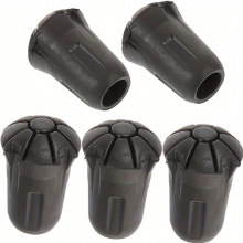 5pcs Trekking Pole Foot Covers Trekking Pole Tip Protectors Pads For Crutches Walking Cane Tips Crutch End Mat Non Slip Accessories Trekking Poles Loc