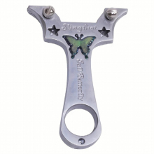Product Of Slingshot Outdoor Butterfly Flat Leather Straight Plate Fast Pressing No Binding Elastic Work Frame High Power Accurate Slingshot Flat Leat