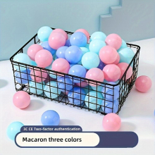 50Pcs Macaroon Candy Ocean Ball PE Thickened Bubble Ball Childrens Playground Toy Naughty Castle Colorful Plastic Ball Toy Ball Ocean Ball