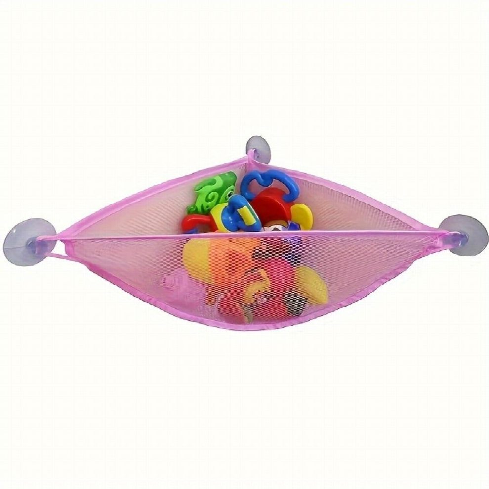 Bath Toys Mesh Net Toy Storage Bag With Suction Cups Bath Toys Organizer For Kids Wall Hanging Toys Bag Net
