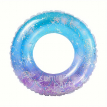 1pc Mermaid Gradient Human Swimming Ring Swimming Absorbent Sequins Perfect Water Activity