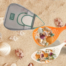 2pcs Shovel With 1pc Bag Discover The Beach Treasures With This Mesh Shovel & Bag Set Perfect For Shell Collecting Sand Sifting & More