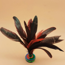Chicken Hair Large Flower Shuttlecock Medium Tail Hair In A Box Fitness Training Kick Resistant Shuttlecock Large Flower Shuttlecock