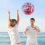 14pcs Sequin Inflatable Beach Ball 15 7inch 23 6inch Including Inflatable Tools 8
