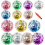 14pcs Sequin Inflatable Beach Ball 15 7inch 23 6inch Including Inflatable Tools 3