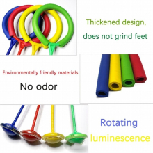 Adult And Adolescent Glowing Ball Foot Ring Elastic Flash Single Foot Jump Ball Cover Adult Fitness Elastic Toy Foot Strength Training