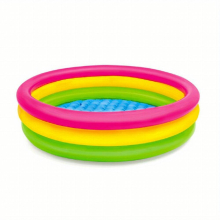 Kid Adult Summer Sunset Inflatable Pool Blow Up Pool Children Water Swimming Pool For Kids Round Pools For Beach Indoor Outdoor Garden Backyard