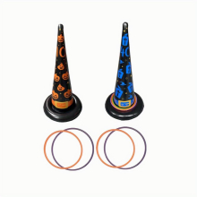 Inflatable Toy Halloween Witch Hat Ring Interactive Game Props
