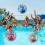 14pcs Sequin Inflatable Beach Ball 15 7inch 23 6inch Including Inflatable Tools 5