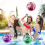 14pcs Sequin Inflatable Beach Ball 15 7inch 23 6inch Including Inflatable Tools 6