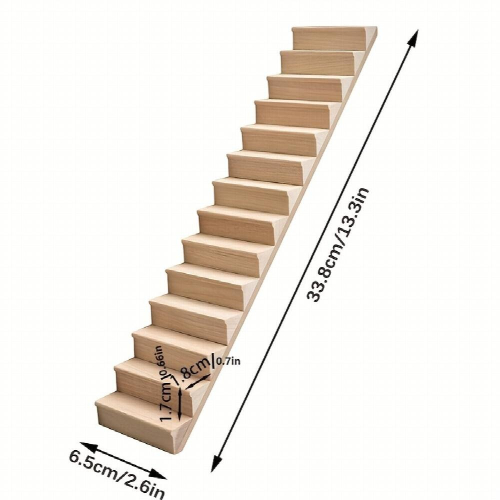 Doll House Simulative Mini Railless Stairs Scene Decoration 1