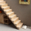 Doll House Simulative Mini Railless Stairs Scene Decoration 3