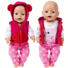 Dolls Animal Suit For 17 Inch Reborn Doll Jumpers Rompers Doll Clothes