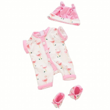 Newborn Doll Clothes Doll 1pc Pajamas Fit For 17 18 Inch Dolls Set With Hat And Shoes doll Not Included