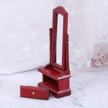 1pc 1 12 Dollhouse Full Length Dressing Mirror Model Doll House Room Decor