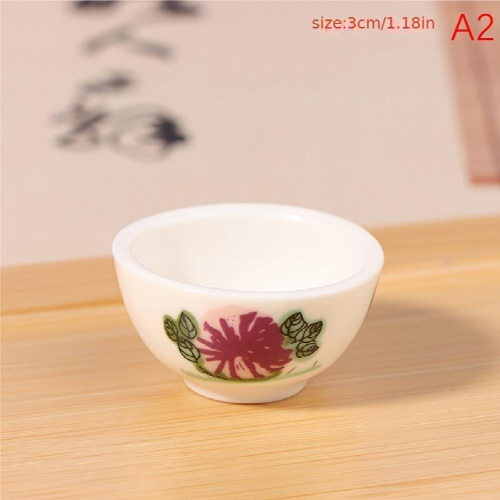 Dollhouse Simulative Mini Ceramic Bowl Scene Decoration 2