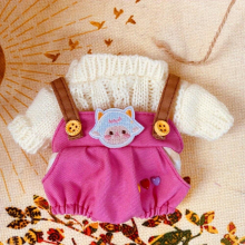 1 Set Doll Clothes Sweater Overall For 7 87inch Cartoon Doll Plush Baby Toy Not Including Doll