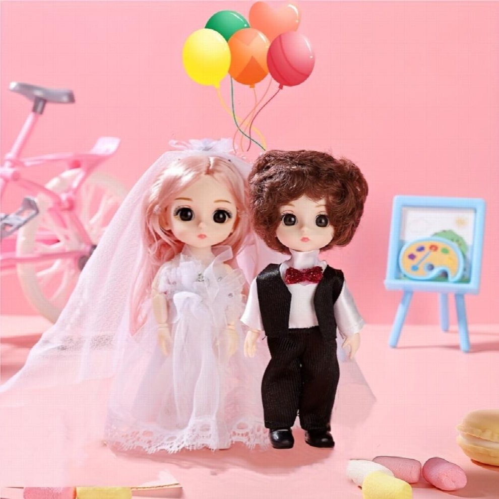Wedding Couple Dolls Christmas Thanskgiving Year Gift Home Decoration Movable Simulative Joint Educational Dolls Set-image-OPC-PD5GPFS-NEW