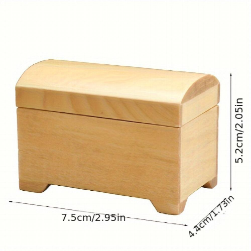 1pc Doll House Simulative Mini Storage Box Treasure Box Model Ornaments 1