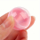 100Pcs Plastic Empty Toy Vending Capsules Half Clear Half Round Ball 2