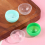 100Pcs Plastic Empty Toy Vending Capsules Half Clear Half Round Ball 12