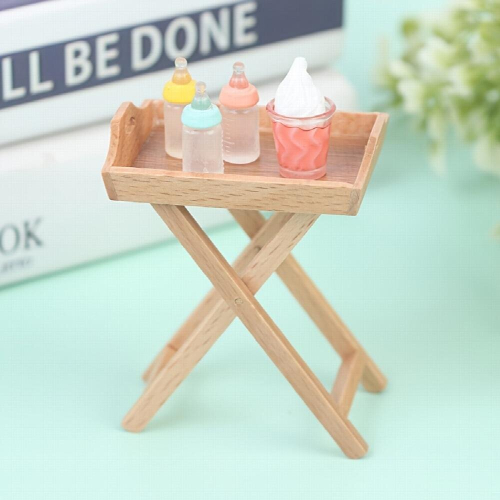 Dollhouse Simulation Mini Shelf Dinner Plate Holder Scene Decoration 1