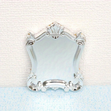 1Pc Furniture Miniatures Ornament Doll Accessories 1 12 Scale Mini Frames Doll House Plastic Vintage Bedroom Arc Mirror