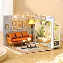 Creative Toys Hand DIY Assembling Toy Hand Decoration Ornaments Princess Mini Scene Dollhouse Wooden Small House Birthday For Girls Adults Teens
