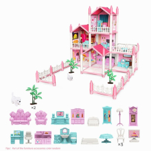 Delight Your Little Princess with this 7 Room Pink Castle DIY Assembly Toy House Perfect Birthday Gift for 5 9 Year Old Girls