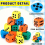 1pc Rounded Point Six Sided Interesting Dice Teaching Aid Toy Foam Square Dice 4