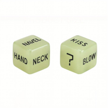 1 Set English Erotic Dices For Couple Luminous Ghost Flirting Creative Dices