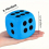 1pc Rounded Point Six Sided Interesting Dice Teaching Aid Toy Foam Square Dice 1