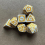 7pcs set Complex Patterns Polyhedral Dice Set Board Games Accessories 1
