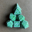 7pcs set Complex Patterns Polyhedral Dice Set Board Games Accessories 6