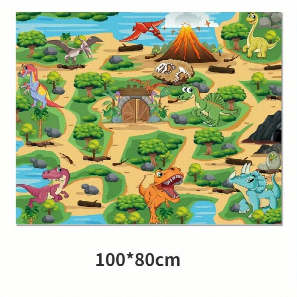 Animal Game Carpet Crawling Mat Dinosaur Toy Scene Waterproof Map