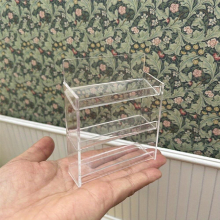 1 12 Dollhouse Layer Rack Shelves Add a Touch of Decor to Your Dollhouse Kitchen or Bathroom