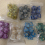 7PCS Random Polyhedral Dice Digital Dice With Pearlized Effect Dice Set 1