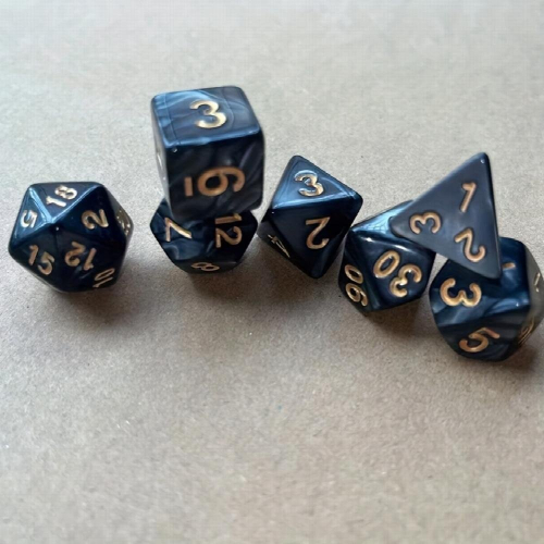 7pcs set faceted Dice Board Game Dice TRPG Running Group Game Accessories