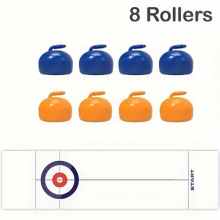 Tabletop Curling Game Family Fun Board Game Shuffleboard Pucks With 8 16 Rollers Halloween Thanksgiving Christmas Gift