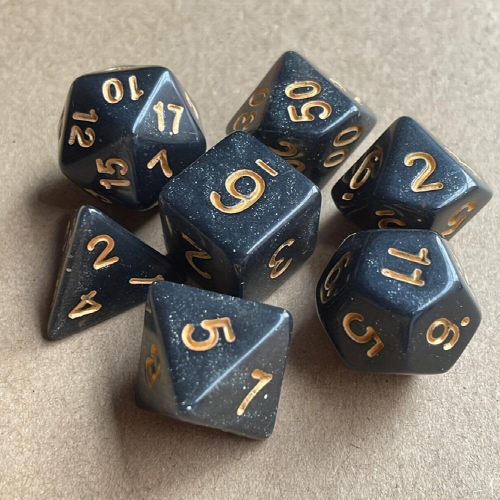 7pcs set faceted Dice Board Game Dice TRPG Running Group Game Accessories 2
