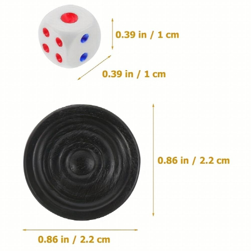 32pcs Backgammon Chess Pieces Replacement Checker Board Game Pieces Playing Game Chips Plastic And Chess Board Game Table Chips Suitable For Checker G 1
