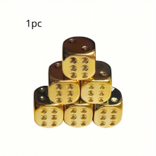 Metal Solid Brass Dice Toy Club Bar Holiday Party Entertainment Game Accessories