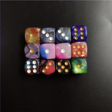 12 Pieces set Of 16 Mm 1 Two Dice Puzzle Game Dot Acrylic High Dice Fun Game