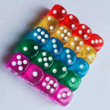 20 Transparent Colored Game Dice Suitable For Family Gatherings And Parent child Games