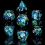 7pcs Sharp Edge Resin Polyhedral Dices For Role Playing Board Games Christmas Gift 4