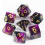 7pcs set Starry Sky Two Polyhedral Dice Board Game Dice Set 2