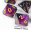 7pcs set Starry Sky Two Polyhedral Dice Board Game Dice Set 3