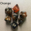 7pcs set Starry Sky Two Polyhedral Dice Board Game Dice Set 8