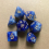 7pcs set Starry Sky Two Polyhedral Dice Board Game Dice Set 9